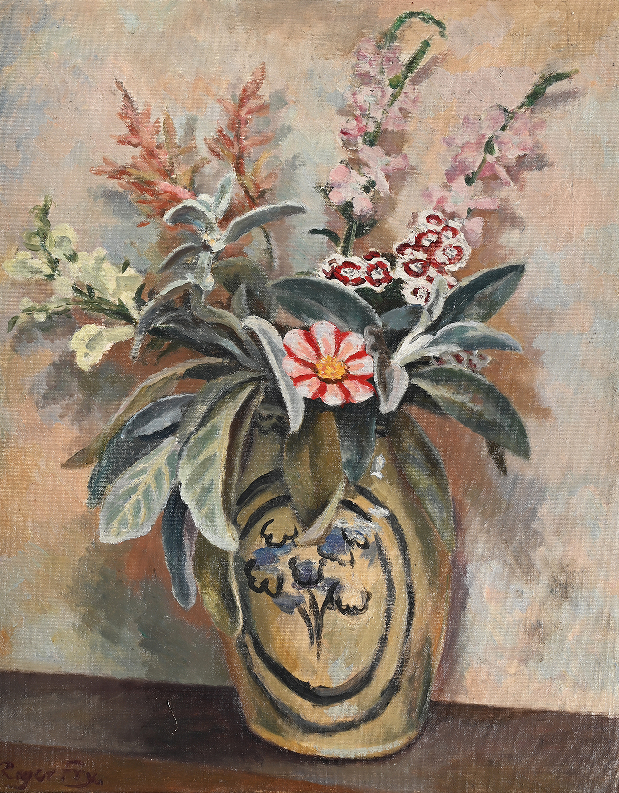 Inline Image - Lot 4: Roger Fry (British 1866-1934), 'Flower Piece', Oil on canvas laid on board | Est. £4,000-6,000 (+ fees)