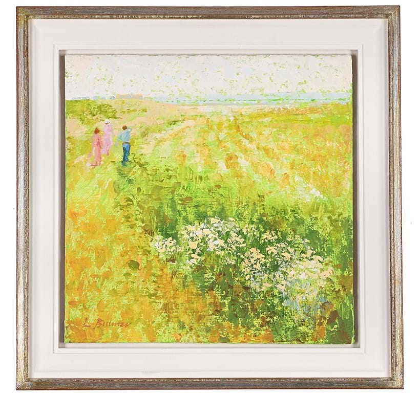Inline Image - λ Lot 139: Lionel Bulmer (British 1919-1992), ‘Countryside Walk’, oil on board | Est. £600-800 (+ fees)