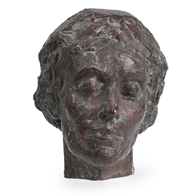 Inline Image - λ Lot 111: John Cluysenaar (Belgian 1899-1986), 'Portrait Head Study Of A Female Figure', Bronze | Est. £300-500 (+ fees)