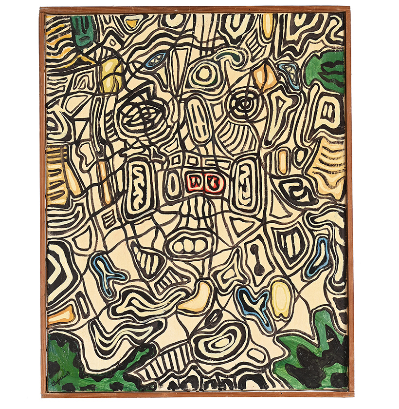 Inline Image - λ Lot 125: John Cluysenaar (Belgian 1899-1986), 'Visage Imaginaire', Oil on canvas | Est. £200-400 (+ fees)