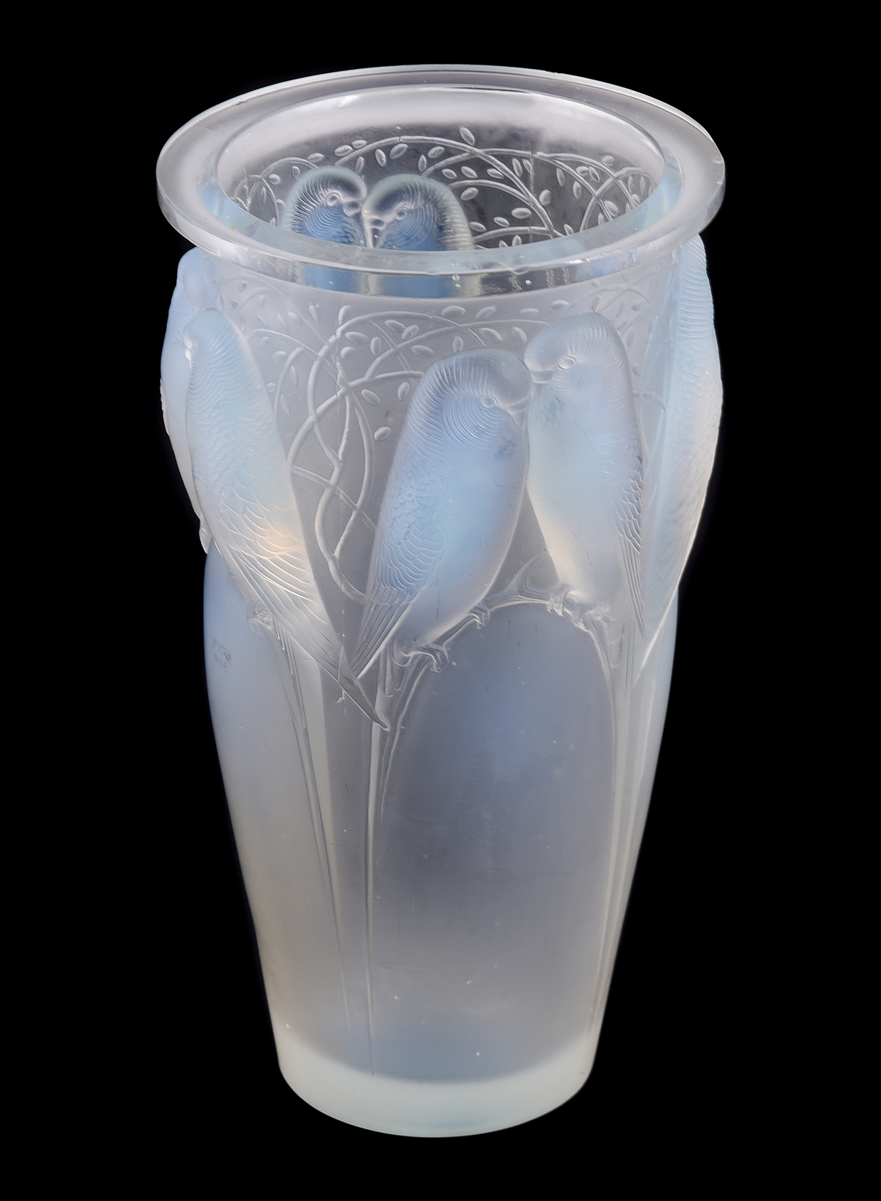 Inline Image - Lot 341: Lalique, Rene Lalique, Ceylan, an opalescent glass vase, second quarter 20th century | Est. £1,500-2,000 (+ fees)