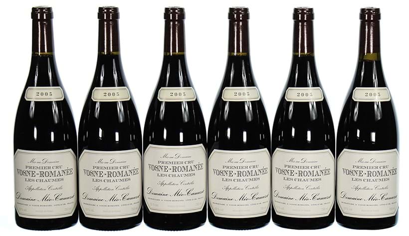Inline Image - ß Lot 148: 2005 Domaine Meo Camuzet, Vosne-Romanee Premier Cru, Les Chaumes, OC, 6x75cl | Sold for £2,280