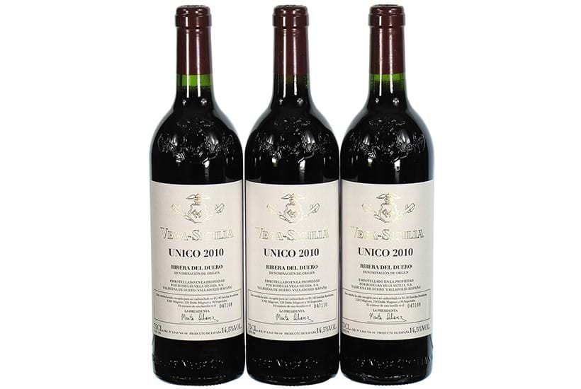 Inline Image - ß Lot 348: 2010 Vega Sicilia, Unico, Ribera del Duero DO, OWC, 3x75cl | Sold for £1,200