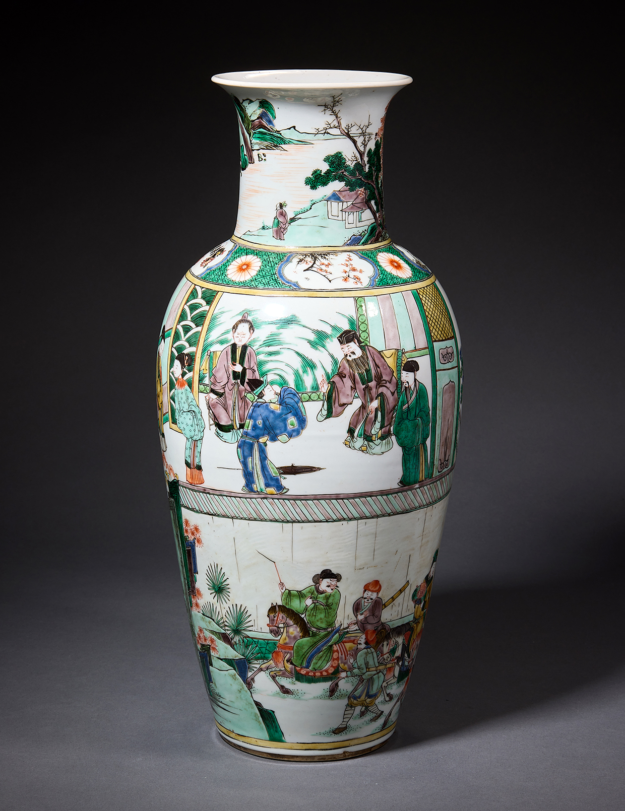 Inline Image - Lot 385: A Chinese large famille verte 'Birthday Celebration' vase, Kangxi Period (1662-1722) | Est. £30,000-50,000 (+ fees)