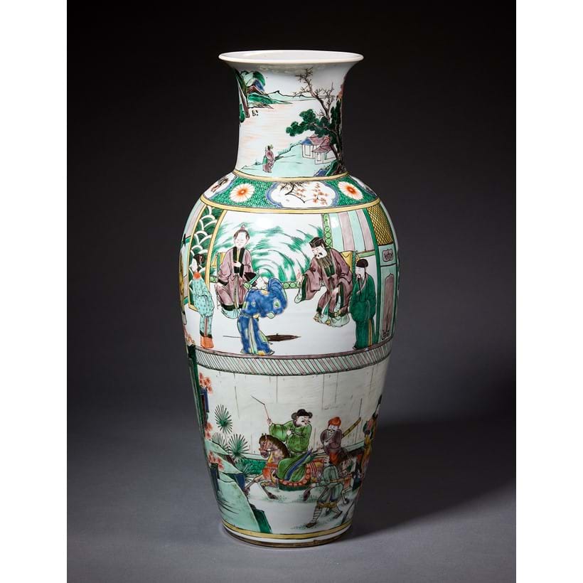 Inline Image - Lot 385: A Chinese large famille verte 'Birthday Celebration' vase, Kangxi Period (1662-1722) | Est. £30,000-50,000 (+ fees)