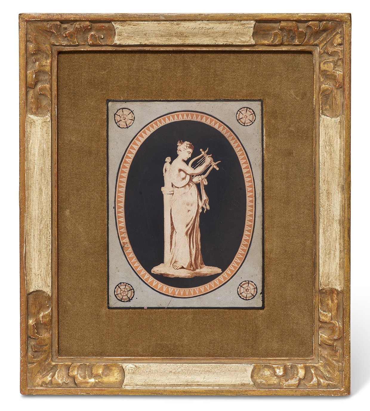 Inline Image - Lot 1095: A Staffordshire ceramic black encaustic-decorated rectangular plaque, probably late 18th century | Est. £5,000-8,000 (+ fees)