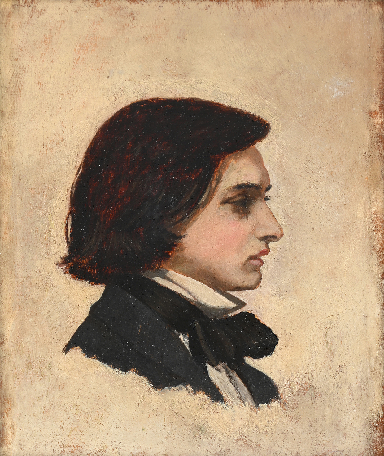 Inline Image - Lot 143: Arthur Hughes (British 1832-1915), 'Self Portrait Aged 18', Oil on board | Est. £3,000-5,000 (+ fees)