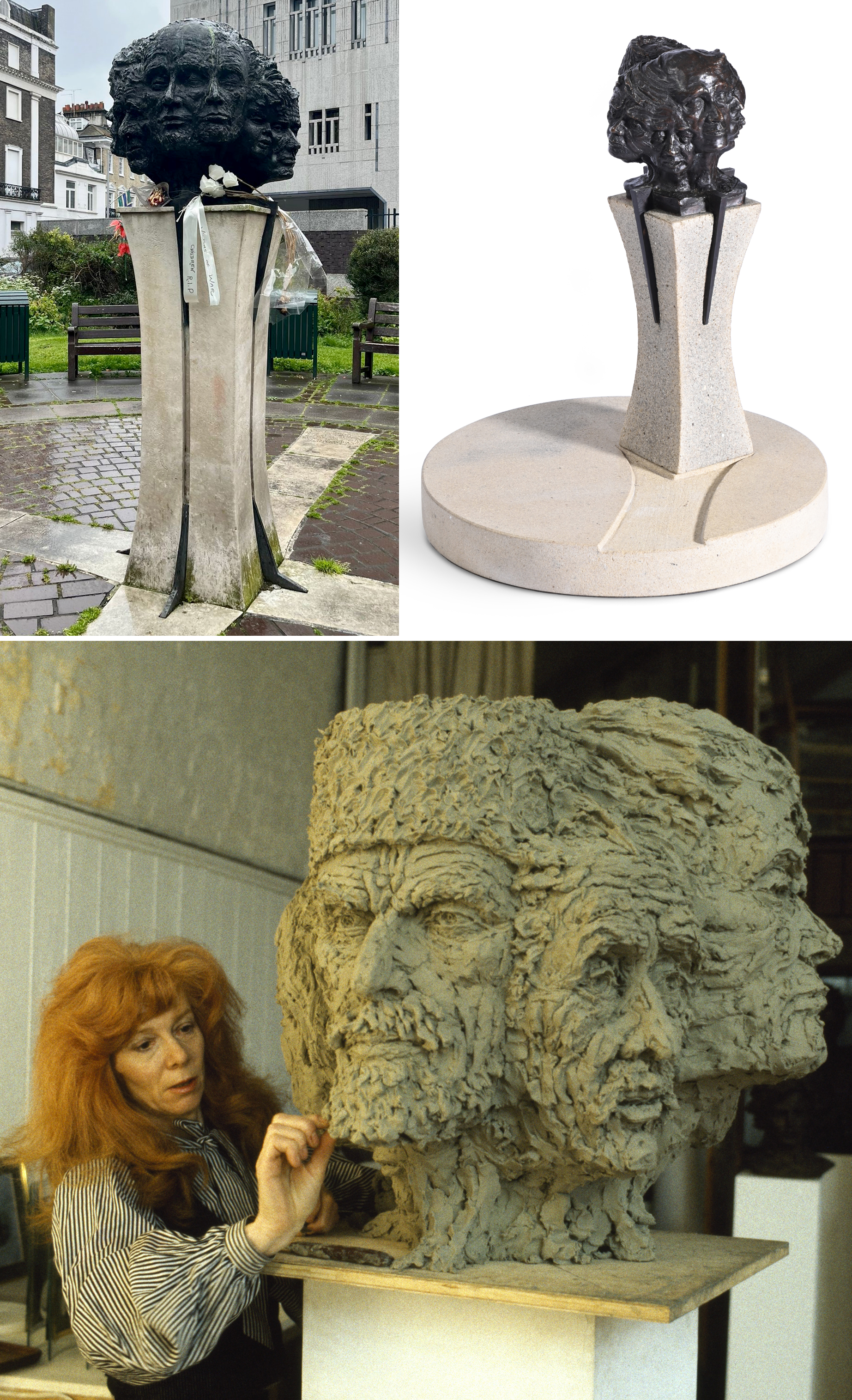 Inline Image - 'Yalta Memorial Statue' in South Kensington | Lot 29: Angela Conner (British B. 1935), 'Yalta Memorial', Bronze and stone on a marble turntable base, Est. £800-1,200 (+ fees) | Angela Conner, © Angela Conner Family Archive