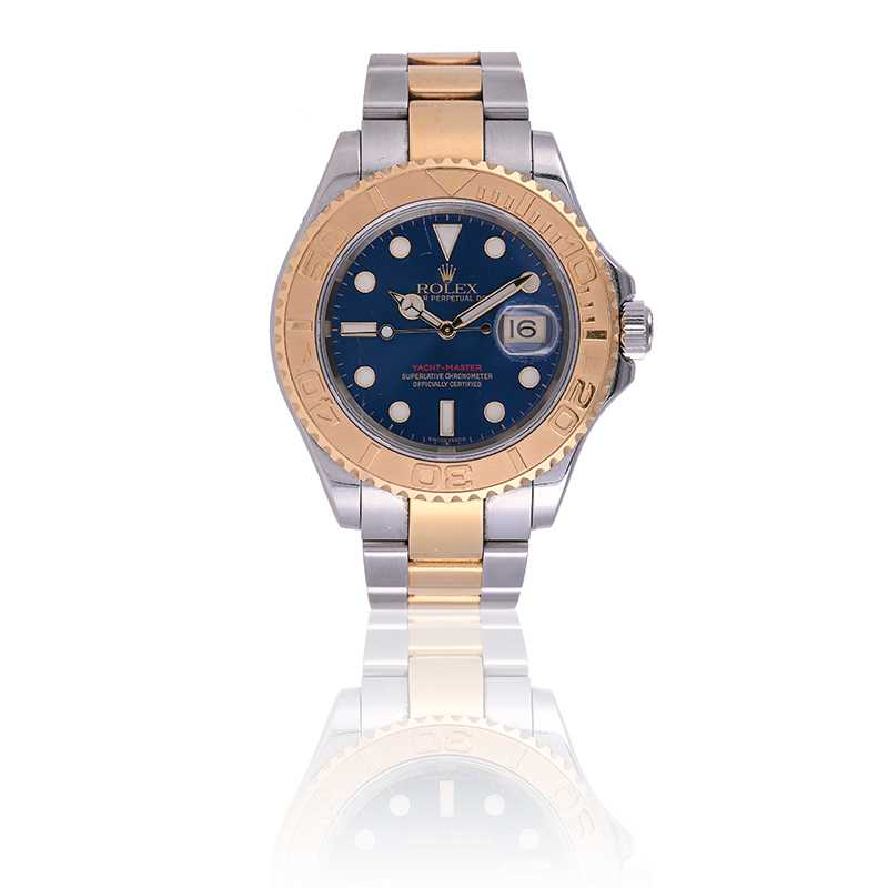 Rolex, Yacht-Master Oyster Perpetual Date, a bi-metal bracelet watch with date, circa 2005