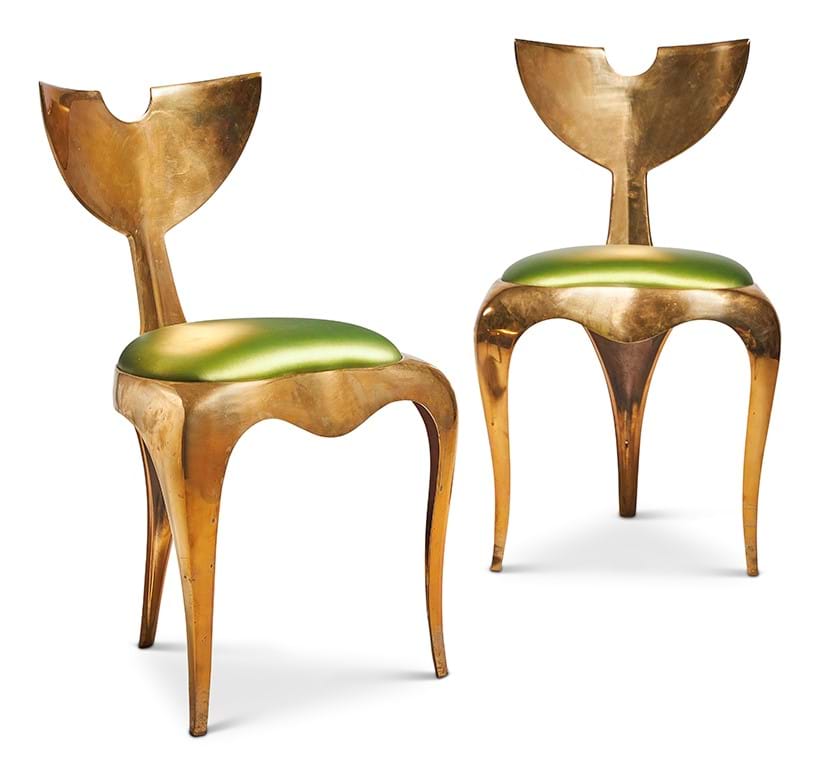 Inline Image - A Pair of Whaletail Chairs, by Mark Brazier-Jones (B.1956), 1989 | Sold for £10,000
