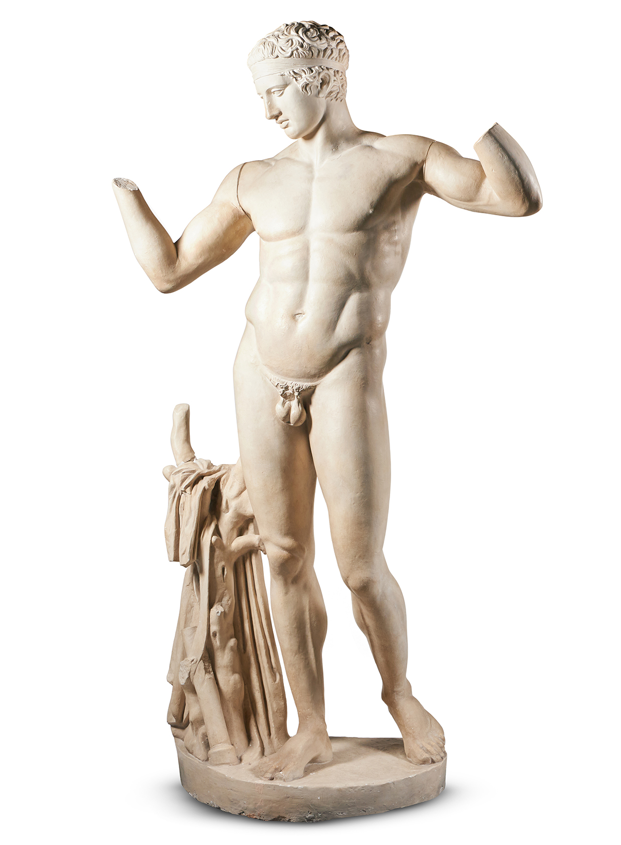 Inline Image - Lot 23: A lifesize plaster and composition figure of Diadumenos, continental, modern | Est. £800-1,200 (+ fees)