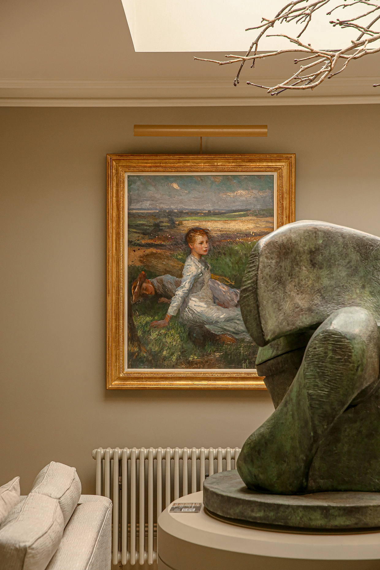 Inline Image - Sir Peter Michael's Private Art Collection | 'Summer in the Fields' by Sir George Clausen, R.A.; The working model of Henry Moore's seminal sculpture 'Locking Piece' | Image courtesy of The Vineyard