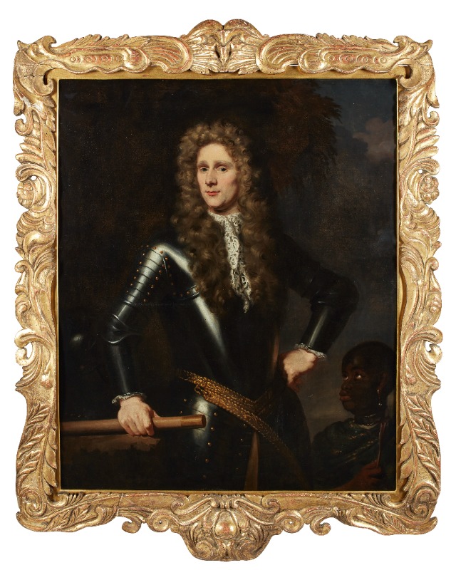 Nicolaes Maes (Dutch 1634-1693), Portrait of Colonel Rupert Bridge in Armour