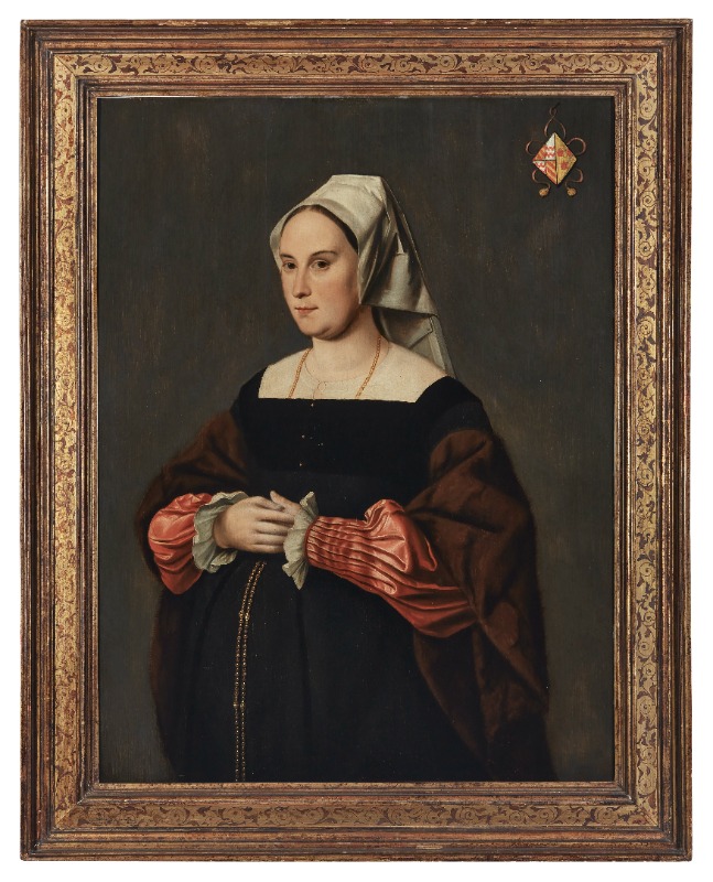 Dutch School (16th Century), A Pair of Portraits of a Gentleman and a Lady