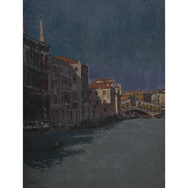 Walter Richard Sickert (British 1860-1942), ‘The Rialto Bridge’, oil on canvas