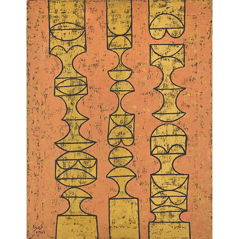 Anwar Jalal Shemza (British 1928-1985), ‘Painting’, 1959 Oil on canvas