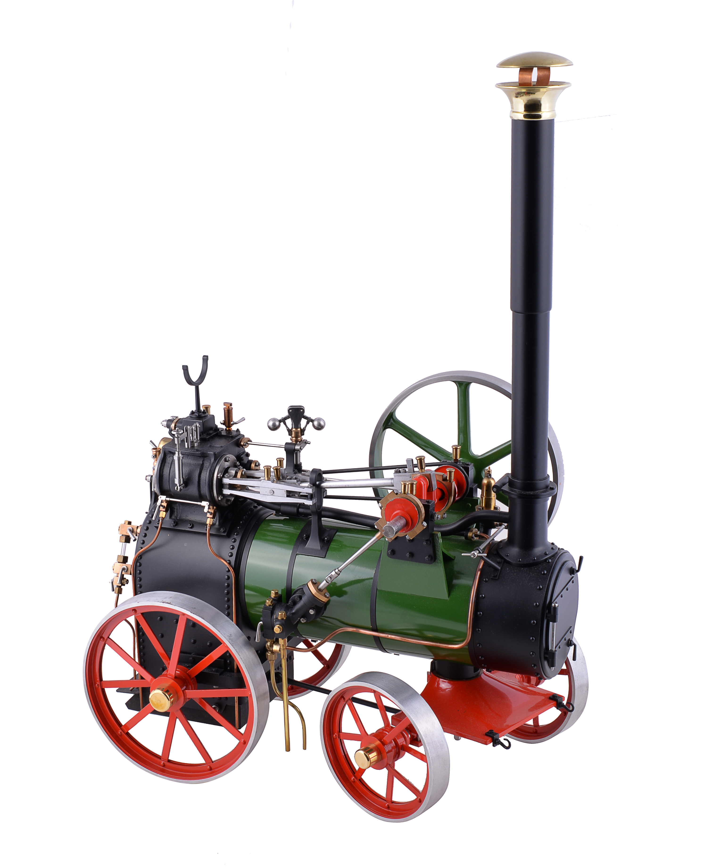 An exhibition standard 1½ inch scale model of a Marshall agricultural portable steam engine 