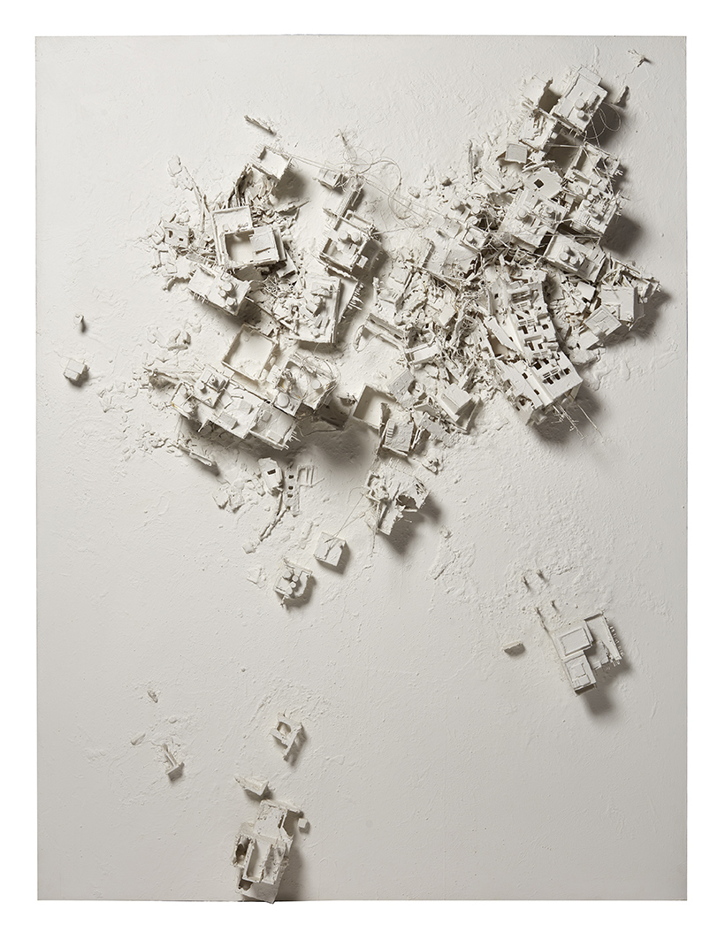 Inline Image - λ Lot 137: Gerry Judah (British B. 1951), ‘Frontiers 09’, Foamboard and acrylic gesso on canvas | Est. £2,000-3,000 (+ fees)