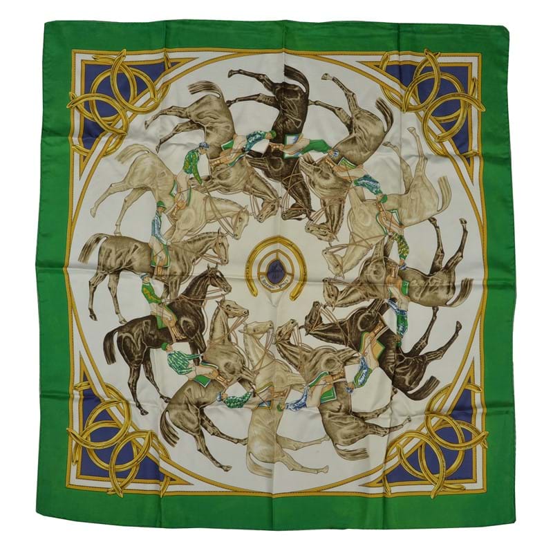 Hermès, Ascot 1831, a silk scarf designed by Françoise de la Perrière