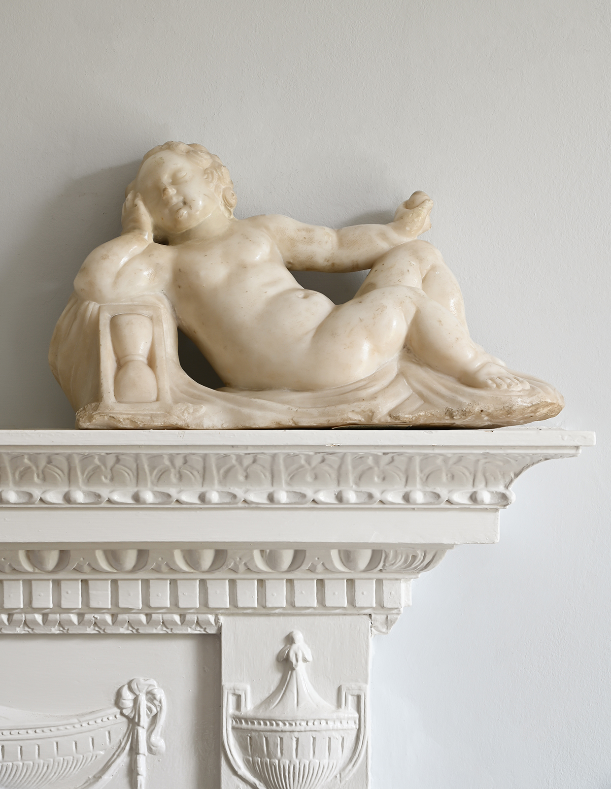 Inline Image - Lot 31: A large white marble putto, Italian, early 18th century | Est. £1,000-2,000 (+ fees)
