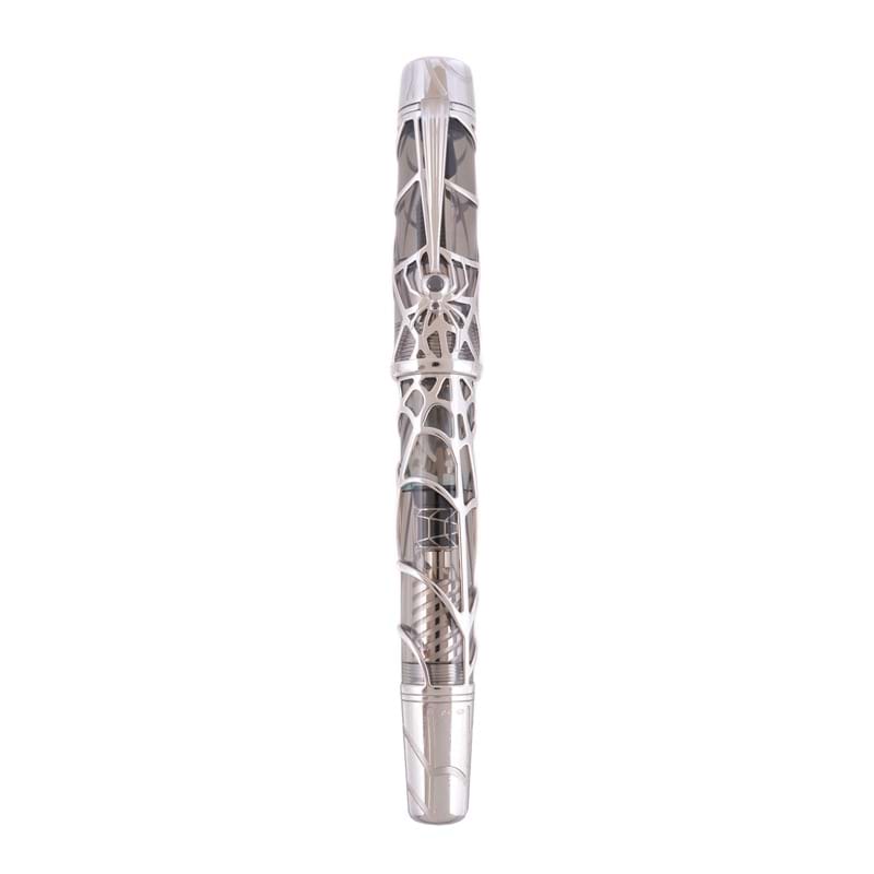 Montblanc, Magical Black Widow, 88, a limited edition white gold coloured skeleton fountain pen, circa 2004