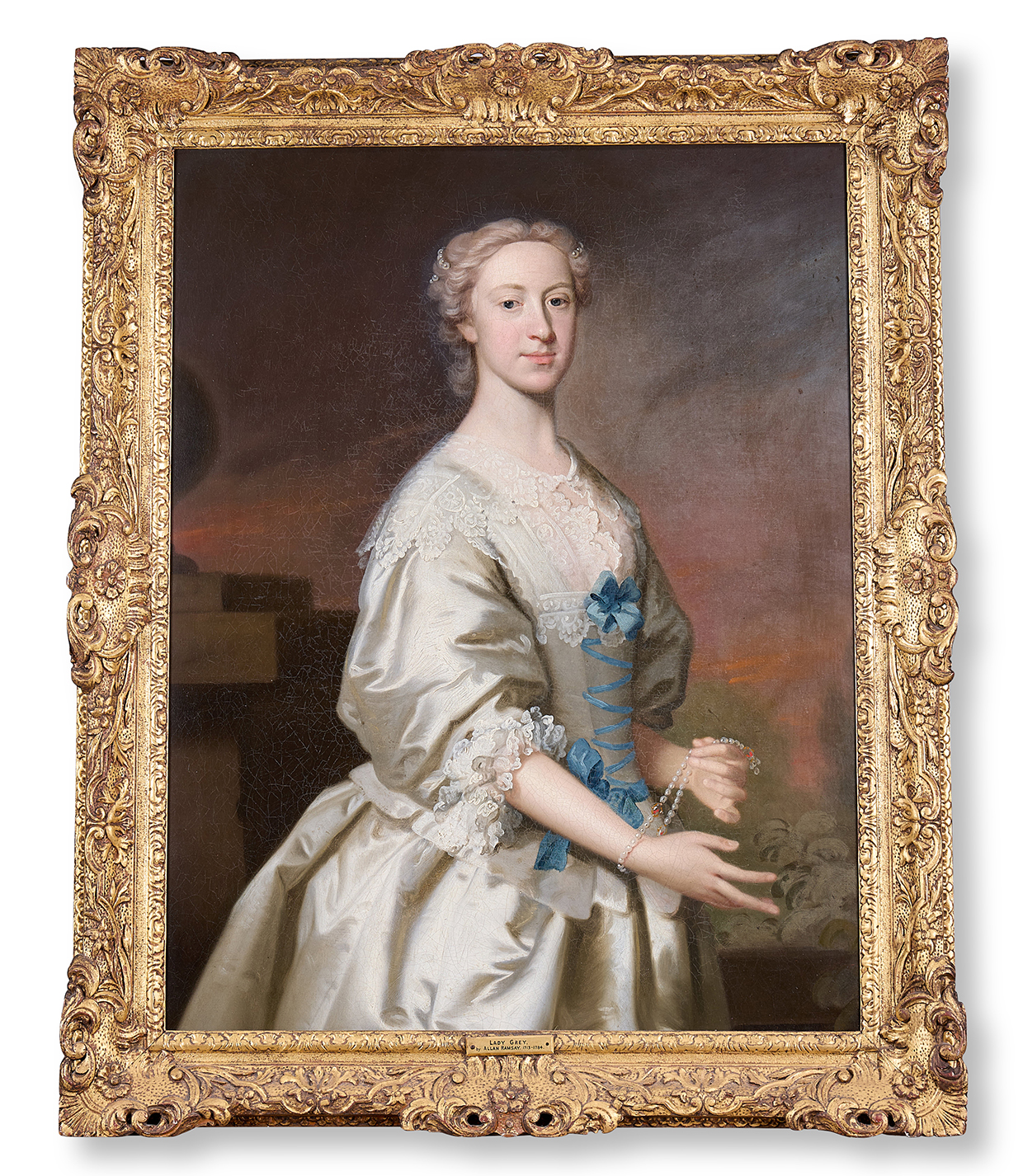 Inline Image - Lot 272: Allan Ramsay (British 1713-1784), 'Portrait of Jemima, Countess of Hardwicke and Suo Jure, Marchioness Grey (1722-1797), Wife of Philip Earl of Hardwicke', Oil on canvas | Est. £8,000-12,000 (+ fees)