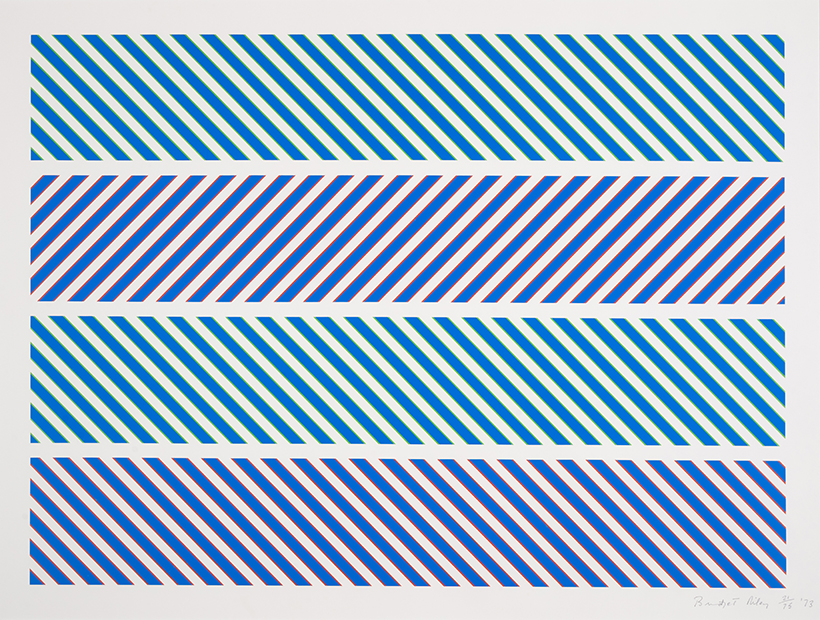 Bridget Riley (b.1931), Hommage to Rothko, Screenprint in colours, 1973, Estimate £10,000-15,000.jpg