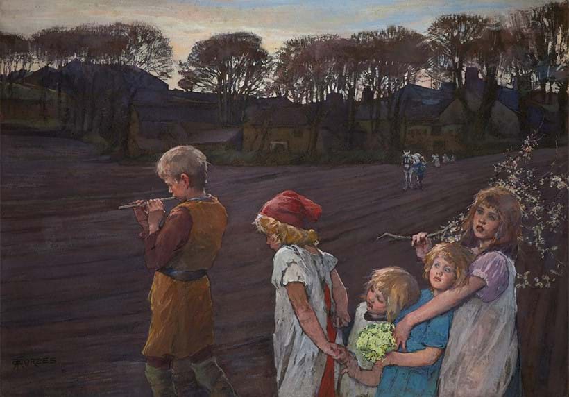 Inline Image - 'Pied Piper, Allegory of Spring' by Elizabeth Forbes | Image courtesy of the Bowerman Collection