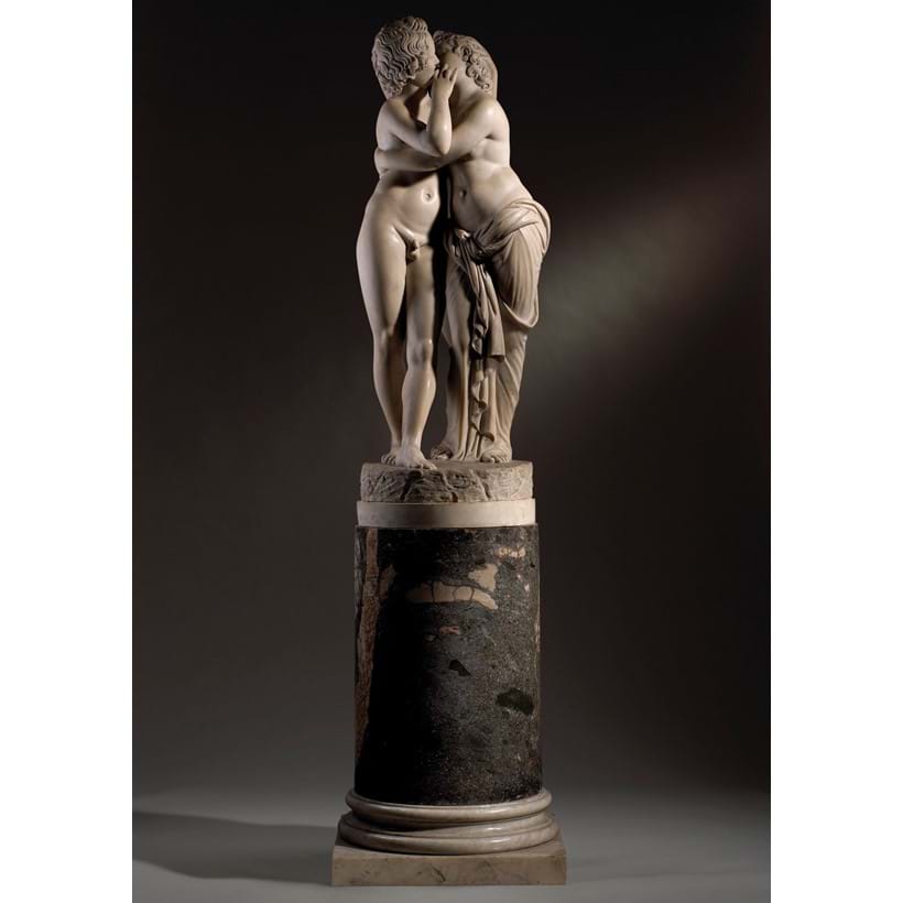 Inline Image - Lot 359: After the antique - a large and rare white marble figural group of Cupid and Psyche, Roman, 18th century | Est. £30,000-50,000 (+ fees)