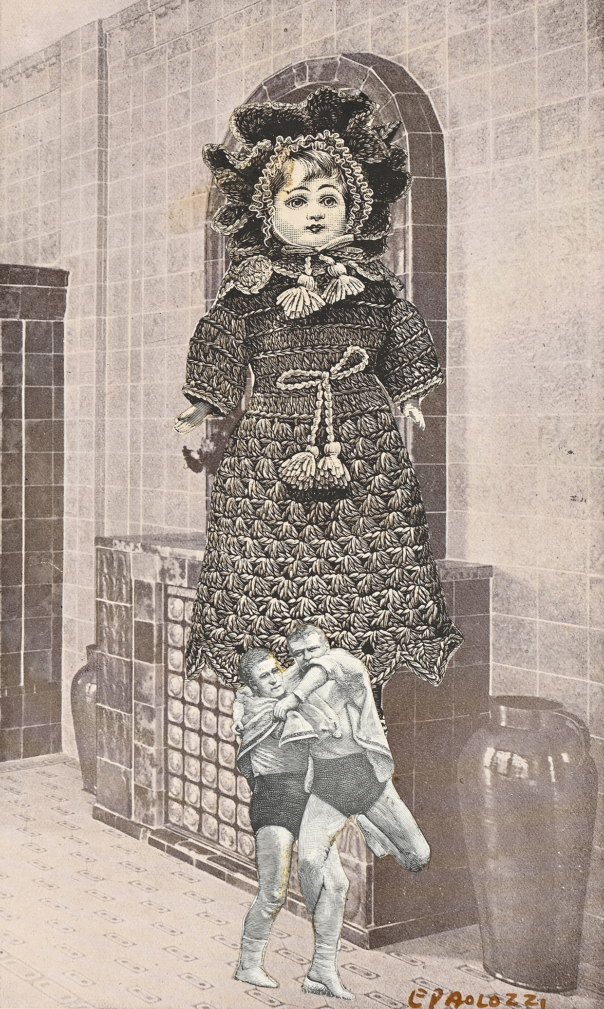 Inline Image - Lot 109: λ Sir Eduardo Paolozzi (British 1924-2005), 'Spirit of the Motherland', Collage | Est. £3,000-5,000 (+ fees)