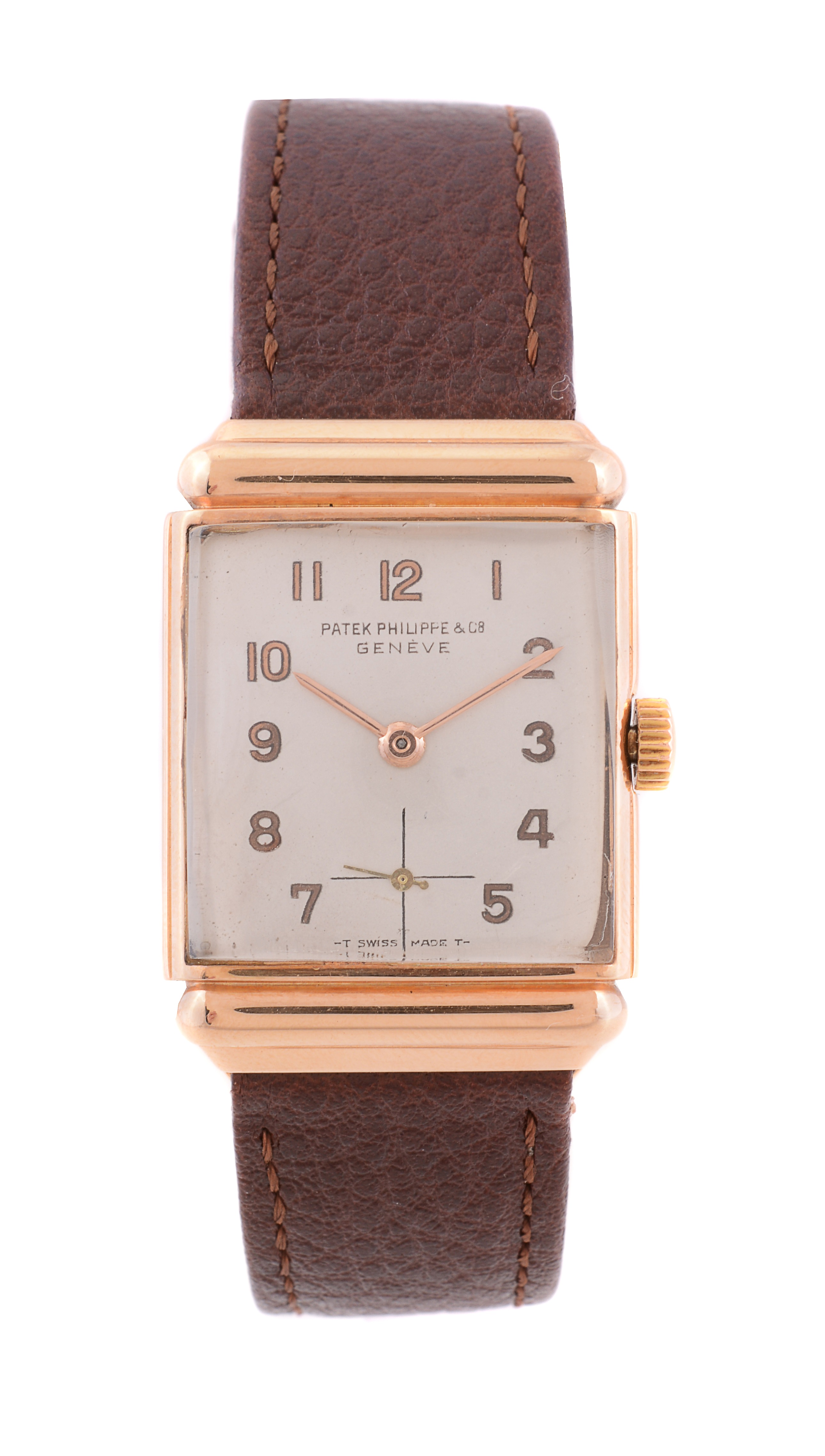 Patek Philippe, ref. 1592, 18 carat gold wrist watch, circa 1945