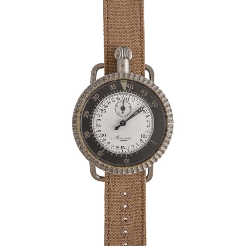 Minerva, base metal bomb timer, no. 2880674, circa 1920s