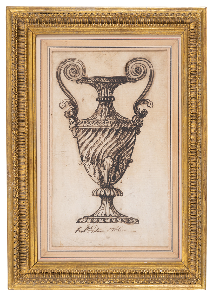 Inline Image - Lot 24: Adam (Robert) Preliminary design for a urn in the dining room at Osterley Park, Middlesex, pen and ink, 1766 | Est. £10,000-15,000 (+ fees)