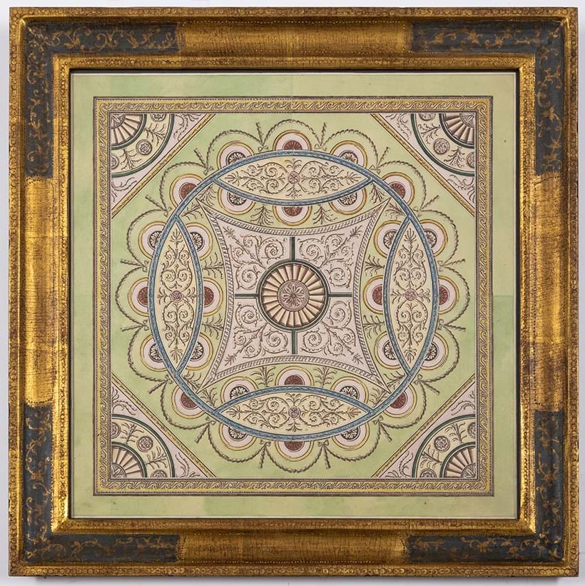 Inline Image - Lot 26: Richardson (George) Design for a neoclassical ceiling, brush and ink, pen and ink, [c.1770s] | Est. £600-800 (+ fees)