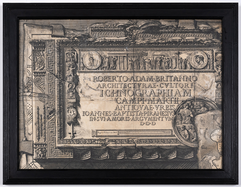 Lot 65 - Piranesi (Giovanni Battista) Dedication cartouche to Robert Adam.jpg