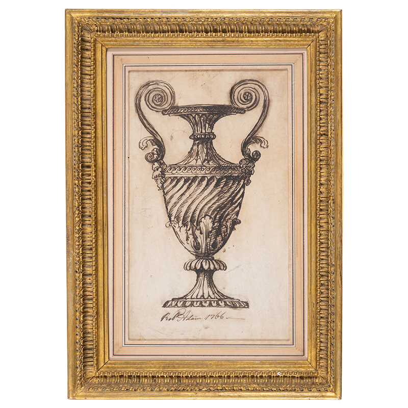 Adam (Robert, 1728-1792) Preliminary design for an urn in the dining room at Osterley Park, Middlesex