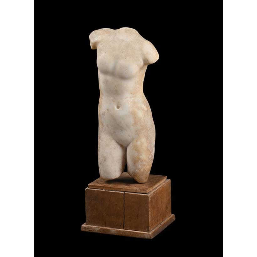 Inline Image - Lot 5: A small Roman marble torso of Aphrodite, circa 2nd century A.D. | Est. £8,000-12,000 (+ fees)