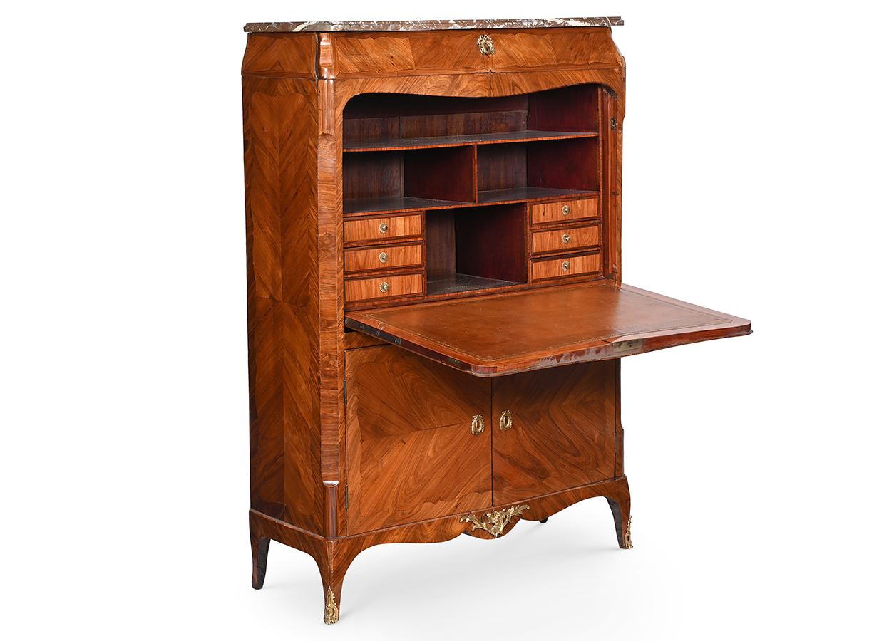 An 18th Century Secrétaire à Abattant, in the manner of Jean-Ulric Erstet.jpg