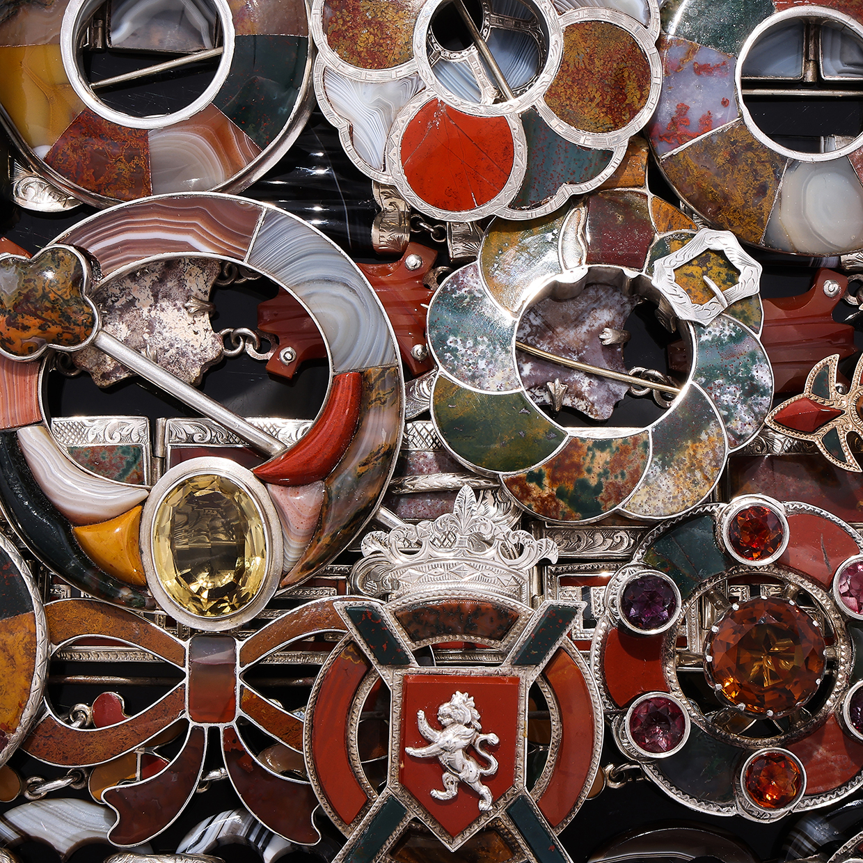 19th Century Scottish Agate Jewellery