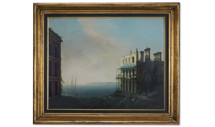 Inline Image - Felix Kelly (New Zealand 1914-1994), 'Forgotten Resort', oil on board | Est. £5,000-8,000 (+ fees)