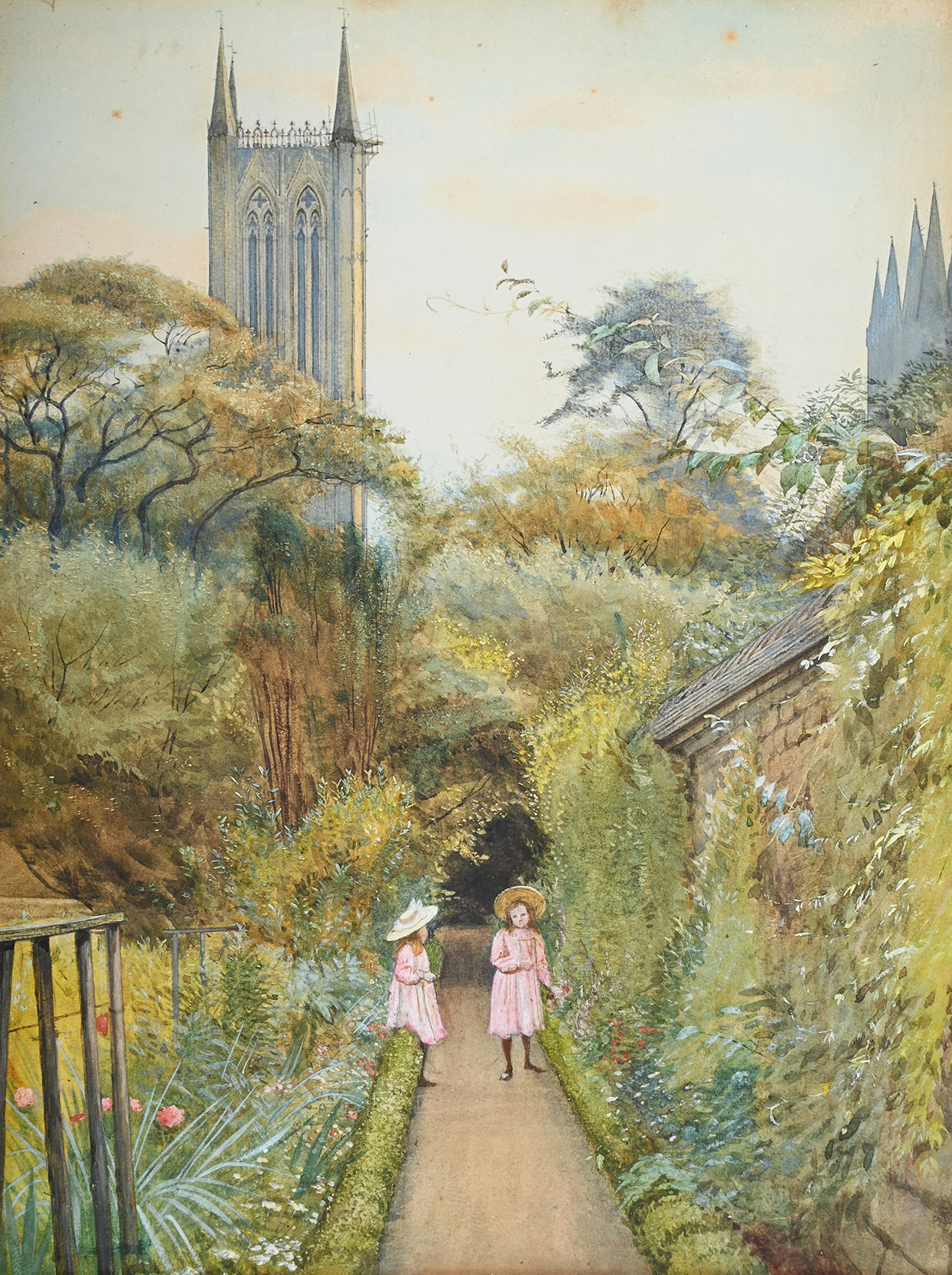 Inline Image - Lot 230: George Howard (British 1843 - 1911), 'Atherstone House, Lincoln', Watercolour with white heightening | Est. £600-800 (+ fees)