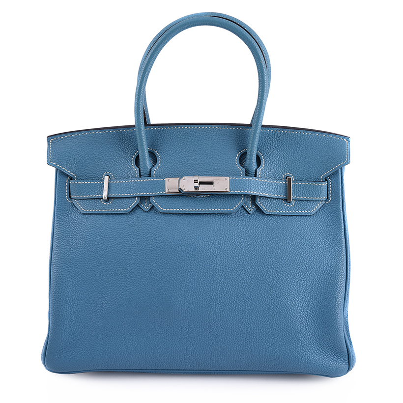 14598 Hermès Birkin 30 a blue jean togo leather handbag circa 2006.JPG