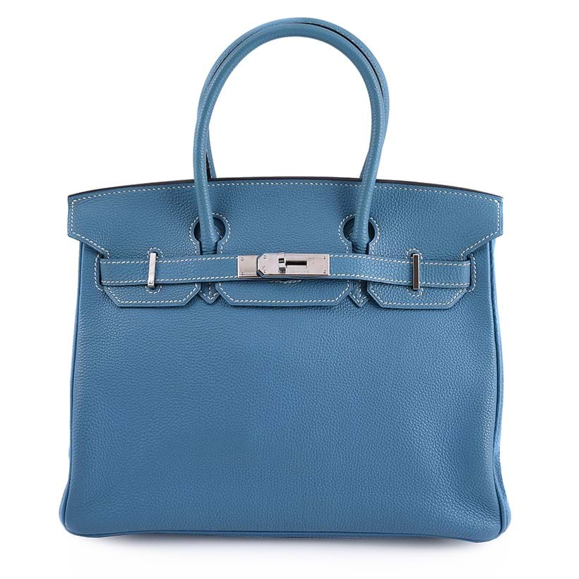 Inline Image - Hermès, Birkin 30, a blue jean togo leather handbag circa 2006 | Sold for £7,308