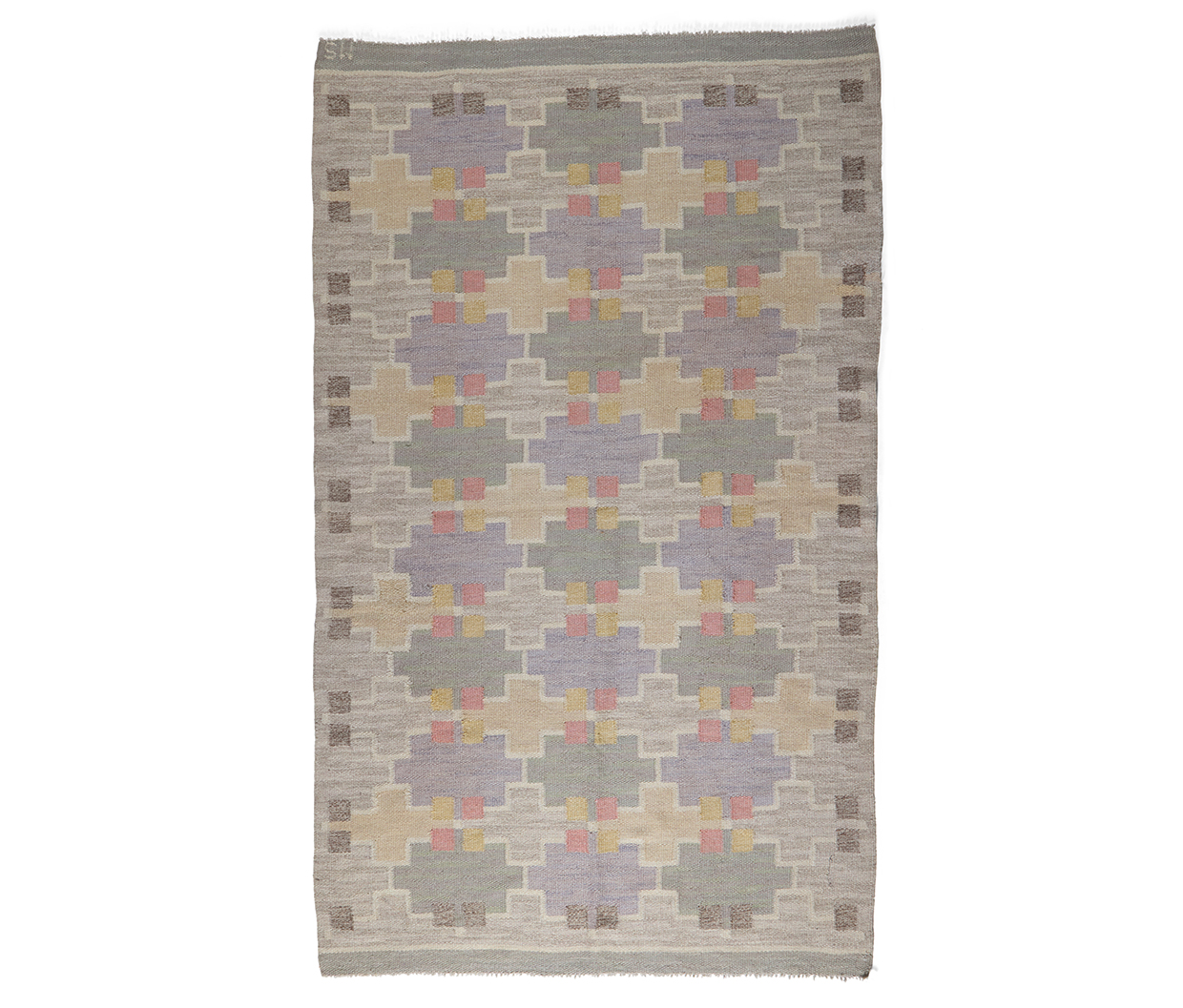 Sibyl Colefax & John Fowler auction - Lot 177 - A Swedish flatweave rug.jpg
