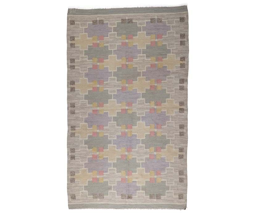 Inline Image - Lot 177: A Swedish flatweave rug, circa 1950 | Est. £600-900 (+ fees)