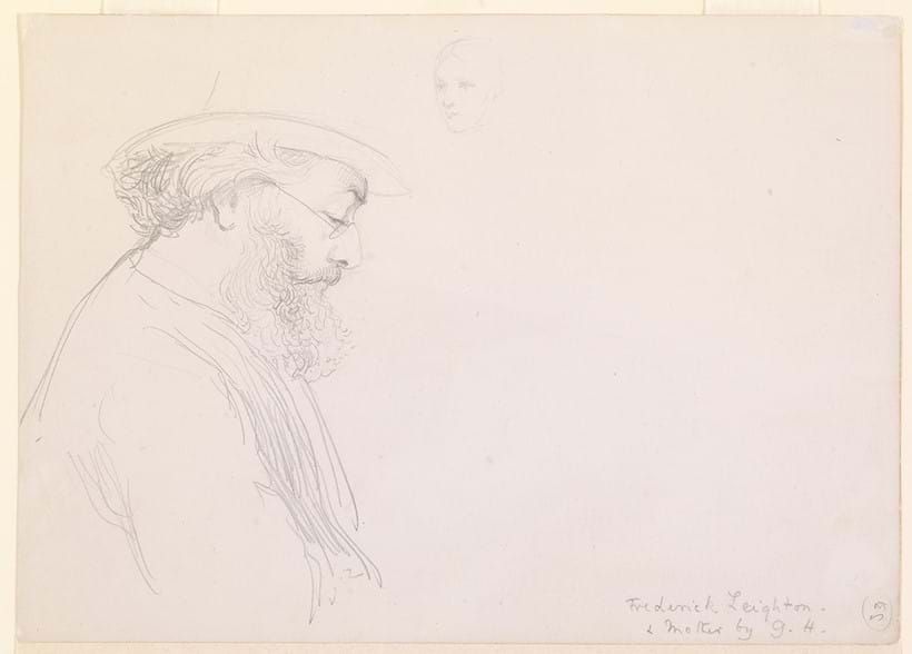 Inline Image - George Howard, Frederic Leighton sketching, 1880s | Leighton House © Royal Borough of Kensington and Chelsea
