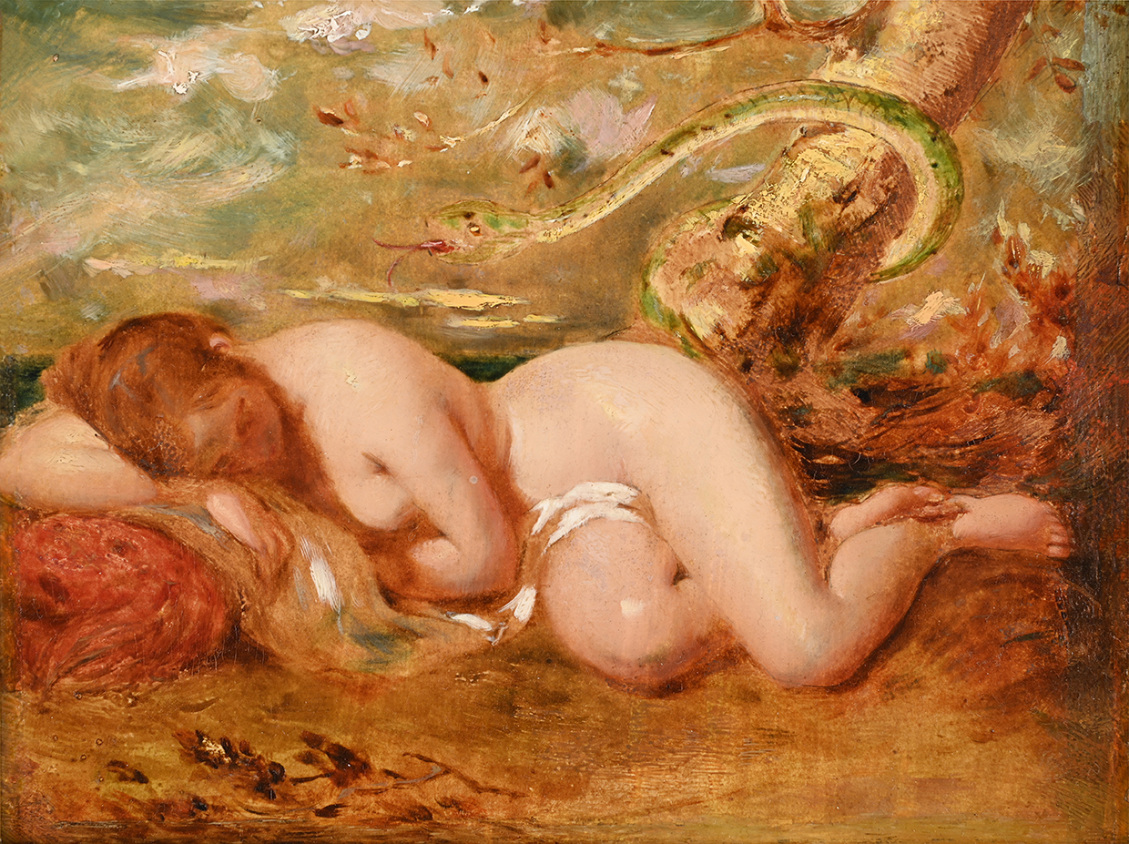 Lot 98 - William Etty (British 1789-1849), 'Eve and the Serpent'.jpg