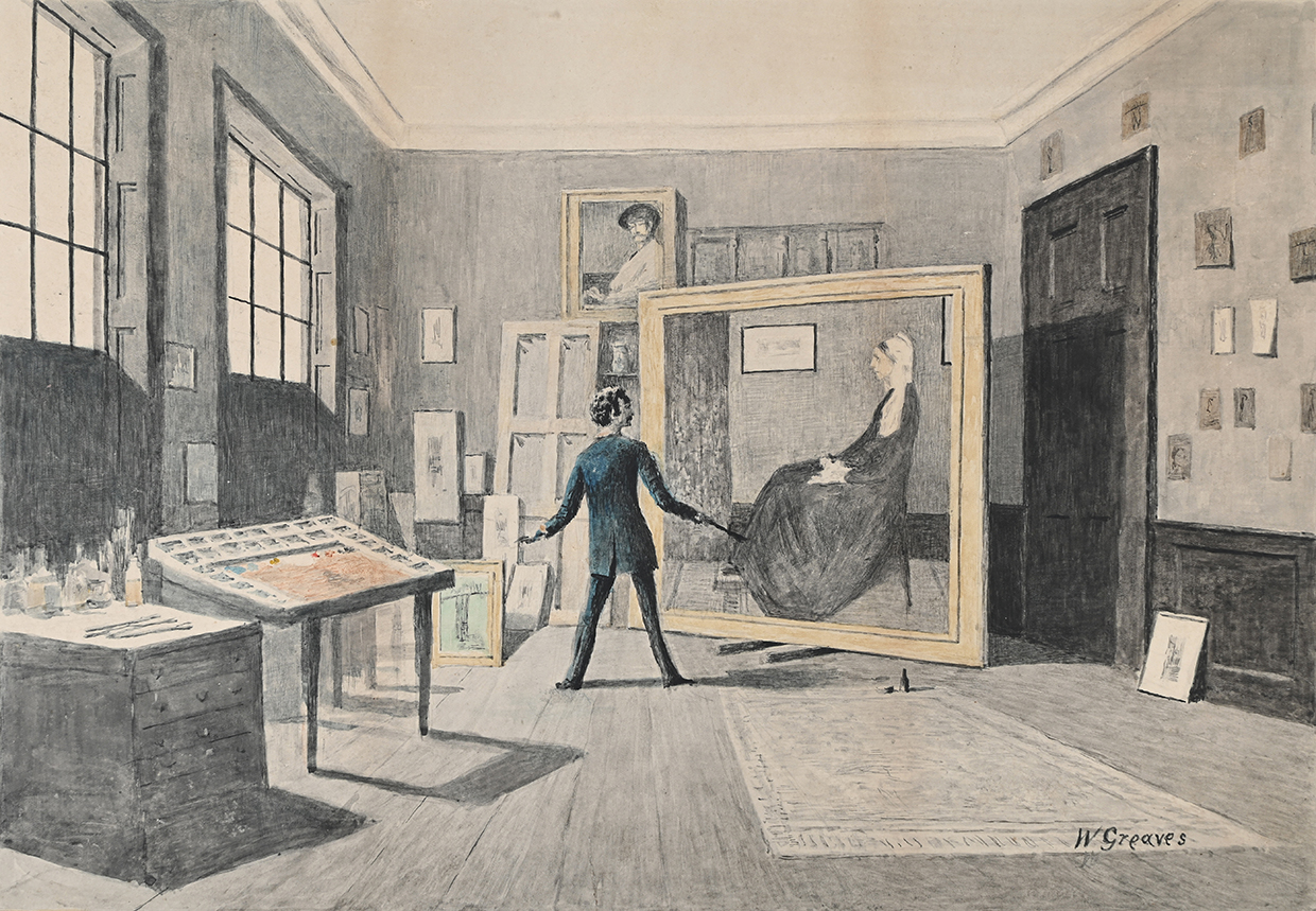 Lot 293 - Walter Greaves (British 1846 - 1930), 'Whistler Finishing the Portrait of his Mother'.jpg