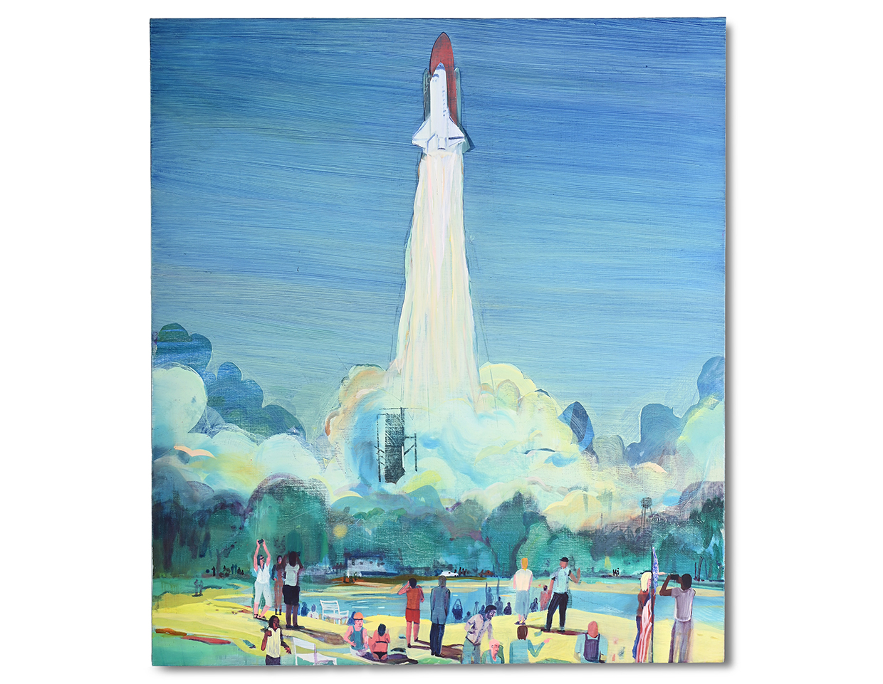 Jules de Balincourt, The Spectacle of Space and Other Fallacies (2015).jpg