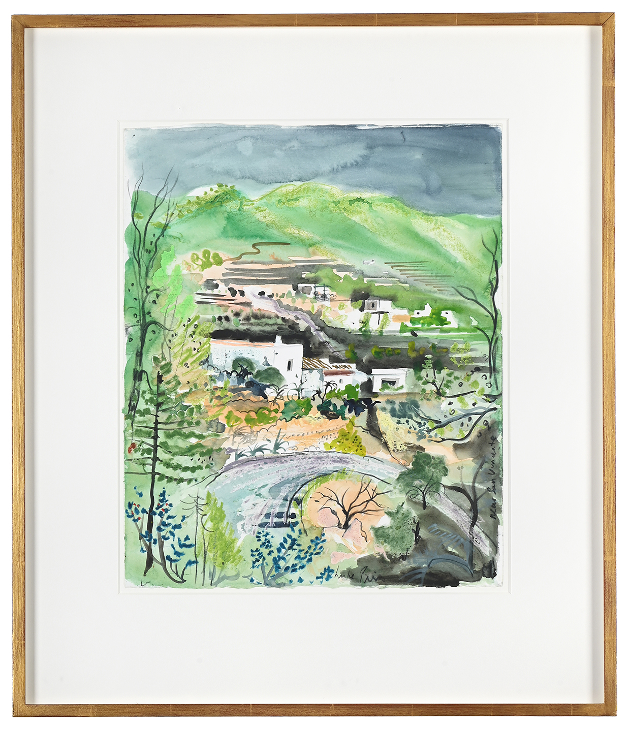 Inline Image - Lot 217: Luke Piper (B. 1966), ''Sam Vicante' Ibiza October '07', Watercolour on paper | Est. £200-400 (+ fees)